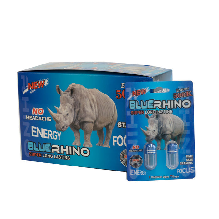 Rhino | Blue Rhino 500k Double 40 Pills Pack - Rhino Pills Blue Rhino wholesale supplier A1 main