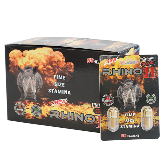 Rhino | Platinum 11 2000K Double 40 Pills Pack - Rhino Pills Blue Rhino Pills wholesale supplier A1 main