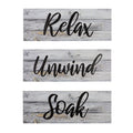 Rustic Bathroom Wooden Sign