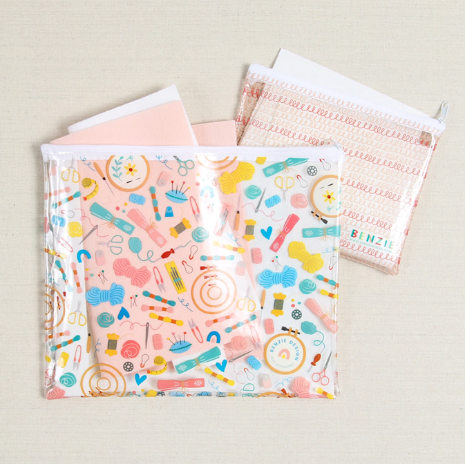 Sewing and Craft Notions Vinyl Project Bags