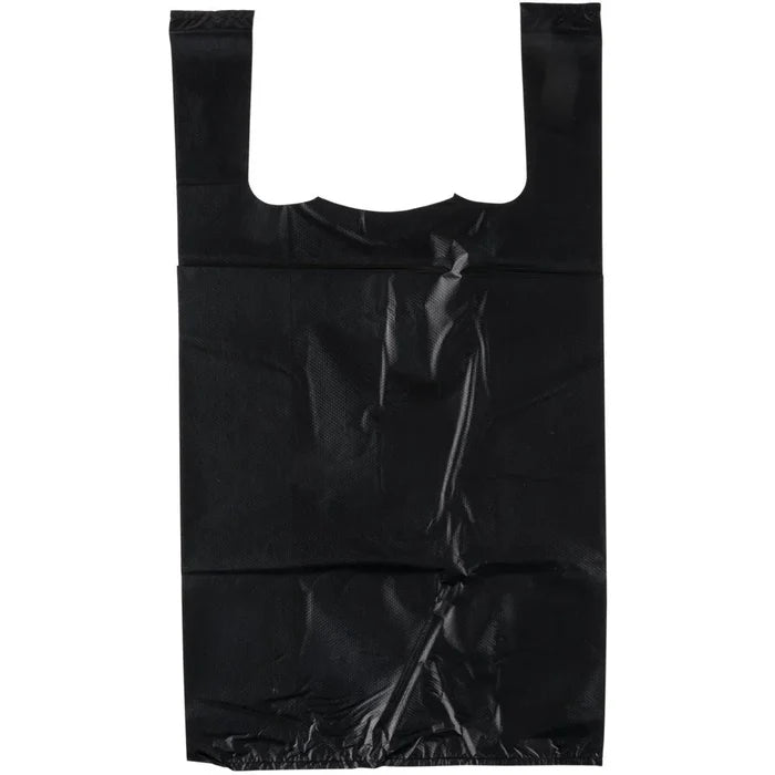 Shopping Bag 1/10 Black T-Shirt Bag 1500ct - A1 WHOLESALE LLC wholesale supplier A1 main