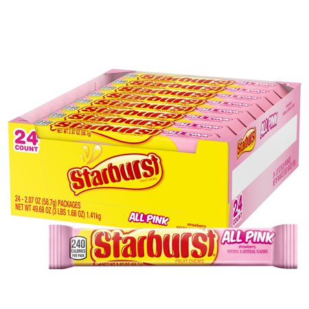 Starburst All Pink Fruit Chews Candy 49.68 Oz 24 Count - My Store wholesale supplier A1 main
