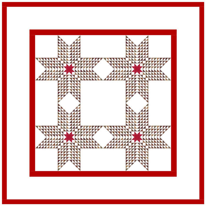 Strawberry Stars Quilt Pattern