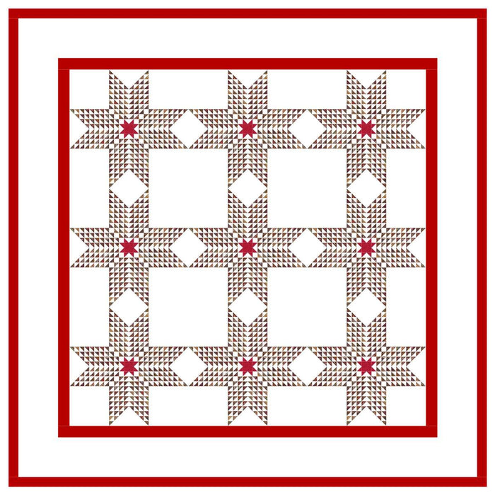 Strawberry Stars Quilt Pattern