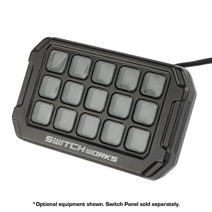 Switch Works Alpha12 Digital Smart Switch Panel Mount with 20mm Connector Nubby Edition