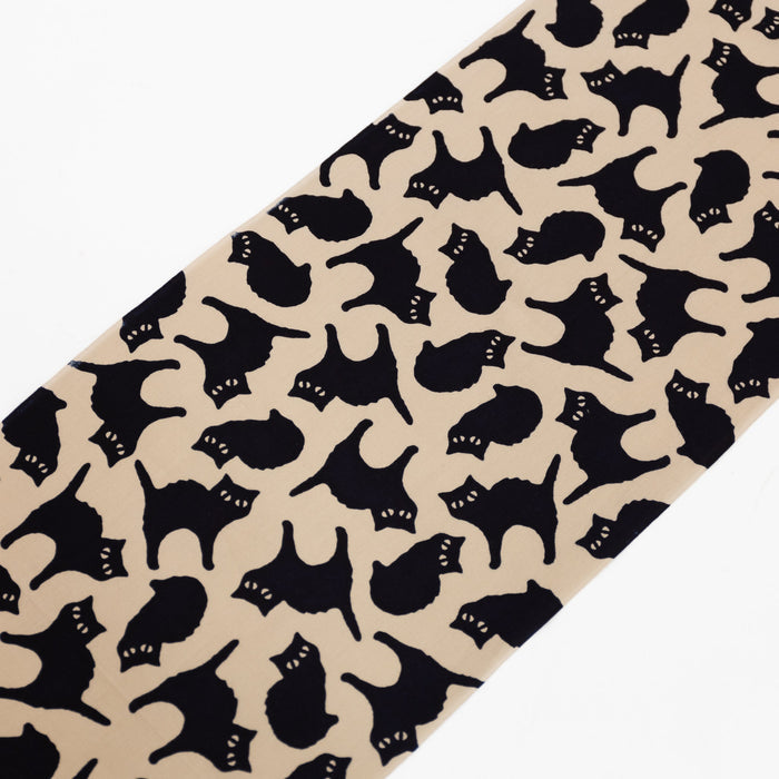 Tenugui - Black Cat | Tortoise General Store
