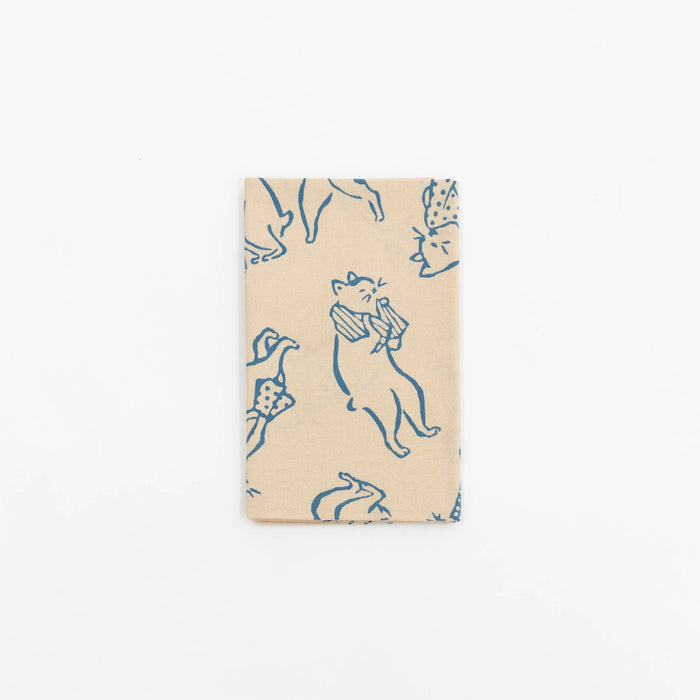 Tenugui - Cats Bathing in Blue | Tortoise General Store