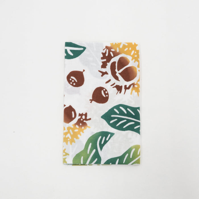 Tenugui - Mountain Chestnut (Fall Pattern) | Tortoise General Store