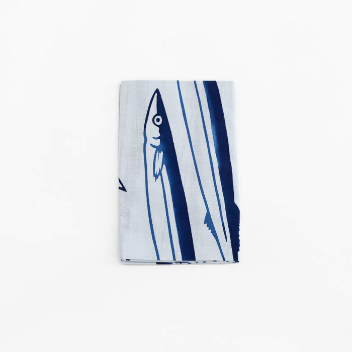 Tenugui - Pike Sanma Fish (Fall Pattern) | Tortoise General Store