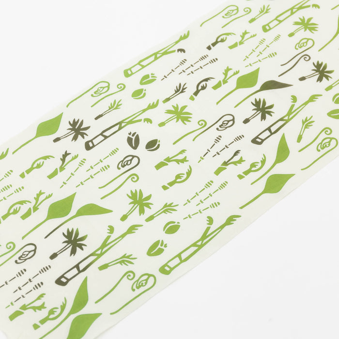 Tenugui - Wild Vegetables Green | Tortoise General Store