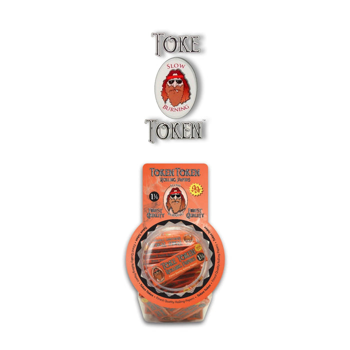 Toke Token Rolling Paper 0.99c Fish Bowl Display 1 1/4 size- 72ct - Rolling Papers Toke Token wholesale supplier A1 main