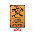 Tool Rules Metal Tin Sign