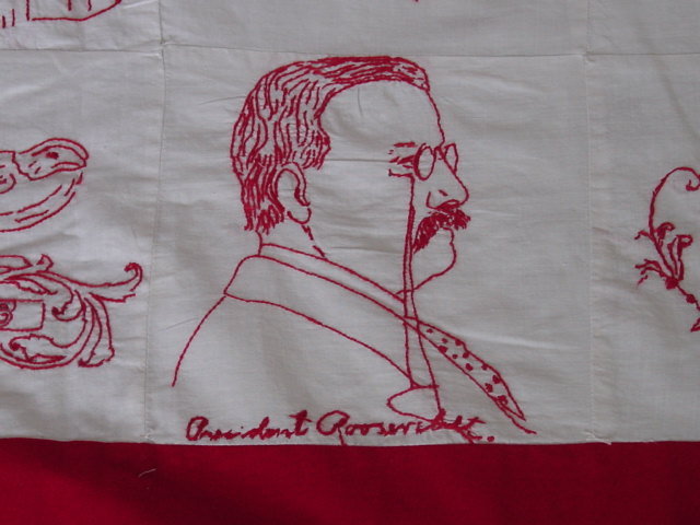 Tootsey Quilt - Redwork Embroidery