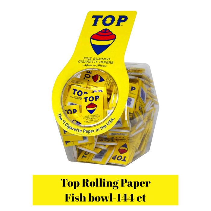 Top Rolling Paper Fish Bowl -144 ct - Rolling Papers Top wholesale supplier A1 main
