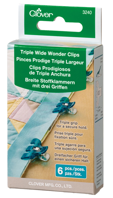 Triple Wide Wonder Clips - 6 pcs