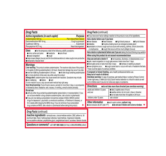 TYLENOL Cold + Flu Severe Medicine 24ct - Medicine A1 WHOLESALE LLC wholesale supplier A1 main