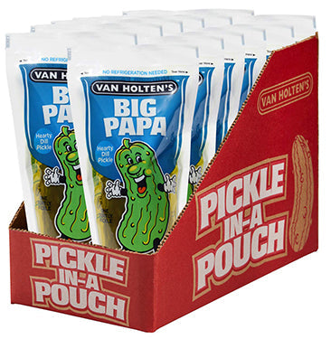 Van Holtens Big Papa Pickle Pouches 12ct - Snacks Van Holten's wholesale supplier A1 main