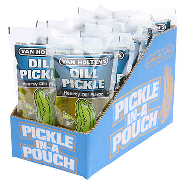 Van Holtens Jumbo Dill Pickle Pouches 12ct - Snacks Van Holten's wholesale supplier A1 main