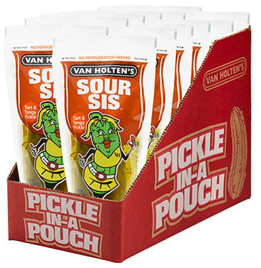 Van Holtens Sour Sis Pickle Pouches 12ct - Snacks Van Holten's wholesale supplier A1 main