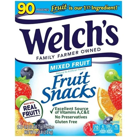 Welchs Mixed Fruit Fruit Snack (90 Count) - My Store wholesale supplier A1 main