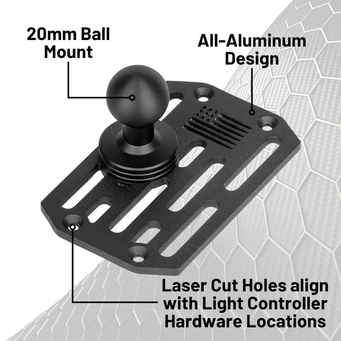 XKGlow SAR HUB Lighting Controller Mount with 20mm Ball