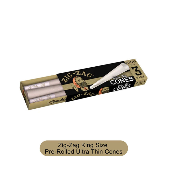 Zig Zag Cone Ultra Thin King 3pk-24ct - Rolling Papers Zig Zag wholesale supplier A1 main